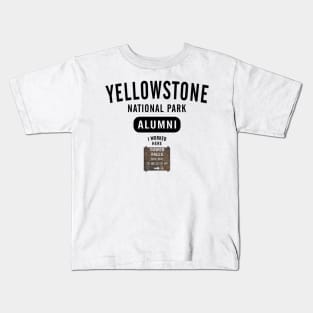 Tower Falls Yellowstone Alumni Kids T-Shirt